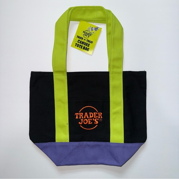 Trader Joe'S Handbags - Trader Joe's Mini Canvas Tote Bag - Halloween Collection